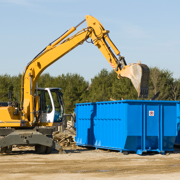 are there any restrictions on where a residential dumpster can be placed in Vienna GA